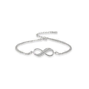C068 - Infinity-Armband in 925 Sterling Silber C068 - Infinity-Armband in 925 Sterling Silber