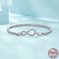C069 - Sterling Silber 925 Infinity Loop- Armband