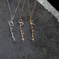 C006 Trendy personalisierte vertikale Namenskette 3 Varianten