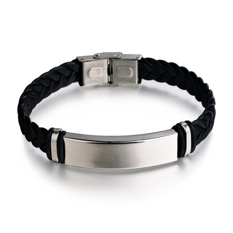 C011 Unisex Personalisiertes Edelstahl Armband