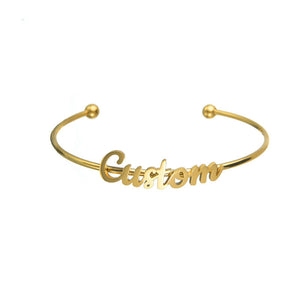 C145  Elegant-modisches Namensarmband im Vintage-Stil