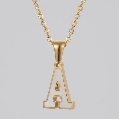 C090 - Halskette mit deinem Buchstaben-18K vergoldet