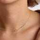 C025 - Namenskette 18k vergoldet