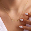 C025 - Namenskette 18k vergoldet