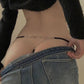 C016 T-Pants mit Strass-Monogramm
