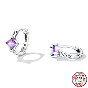 C046 – Ohrclip aus Sterlingsilber S925 mit Zirkon