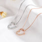 C119 - Collar de Corazón de Plata S925 de Alta Calidad y a la Moda