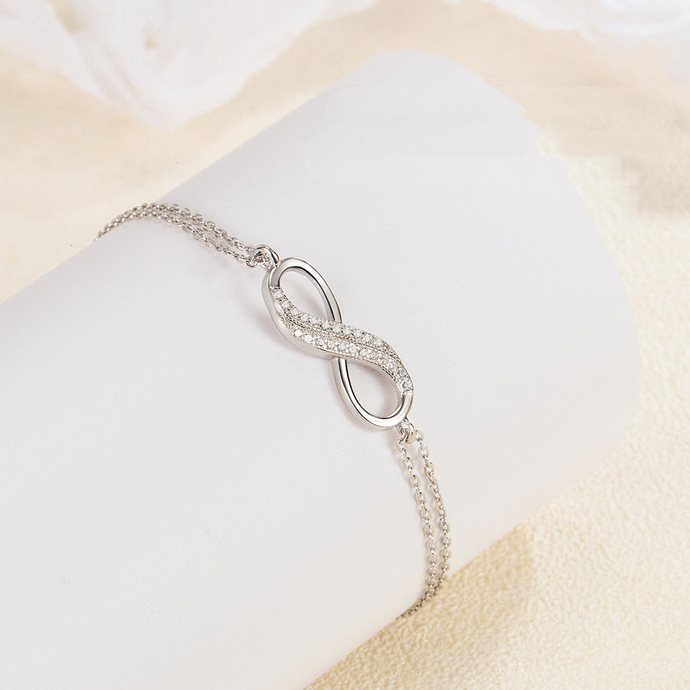 C068 - Infinity-Armband in 925 Sterling Silber