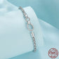C069 - Sterling Silber 925 Infinity Loop- Armband