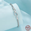 C069 - Sterling Silber 925 Infinity Loop- Armband