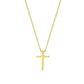 C007 Trendy Gold- oder Silber-Kreuzkette in 925er Silber